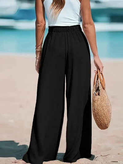 Coastal Breeze  Plus Size Wide-Leg Pants